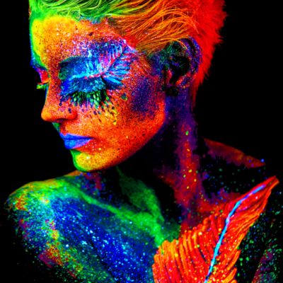 Neon Face Thumbnail